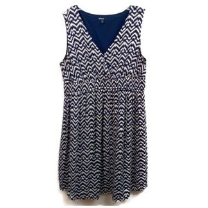 Gap maternity | blue aztec print sleeveless dress